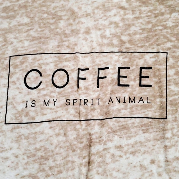 TBar Tee Shirt "Coffee Is My Spirit Animal" - Picture 2 of 3